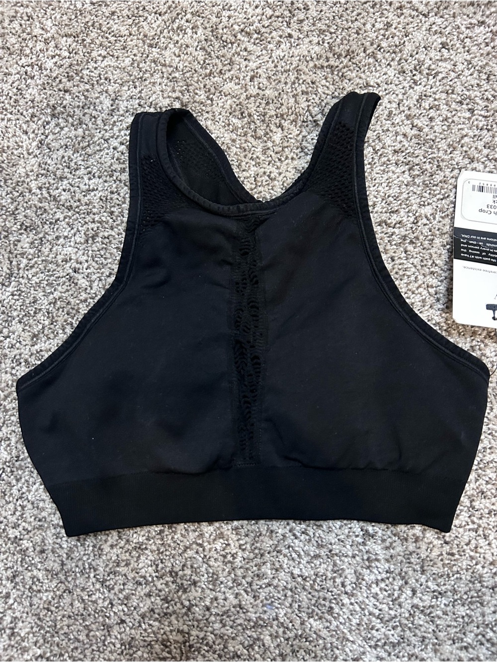 NWT Riley 7 Mesh Crop Sports Bra Size Small